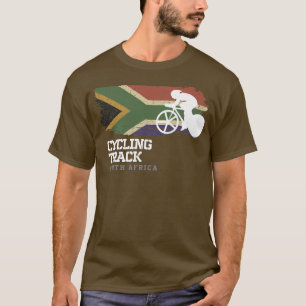 Camiseta Velocidade de ciclismo em pista na África do Sul