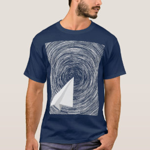 Camiseta Velocidade de dobra do avião dobrado em avião