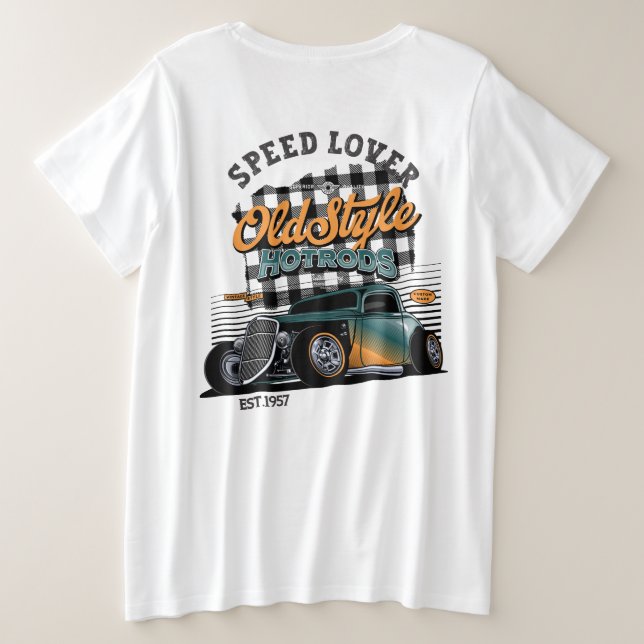 Camiseta Velocidade do veículo (Verso do Design)