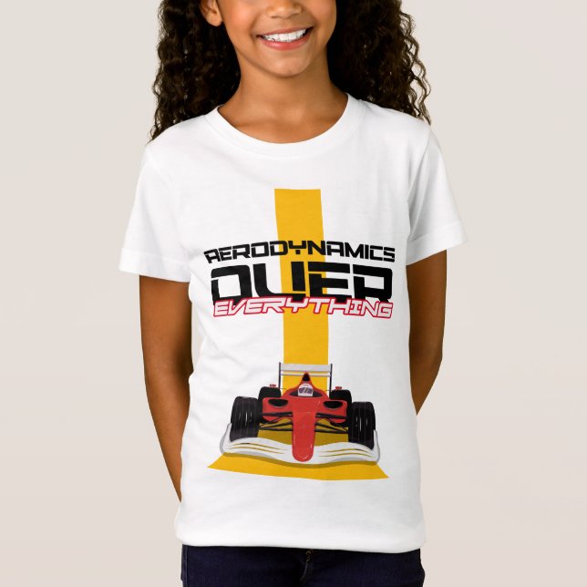 Camiseta Velocidade e precisão - Aerodinâmica Primeira (Frente)