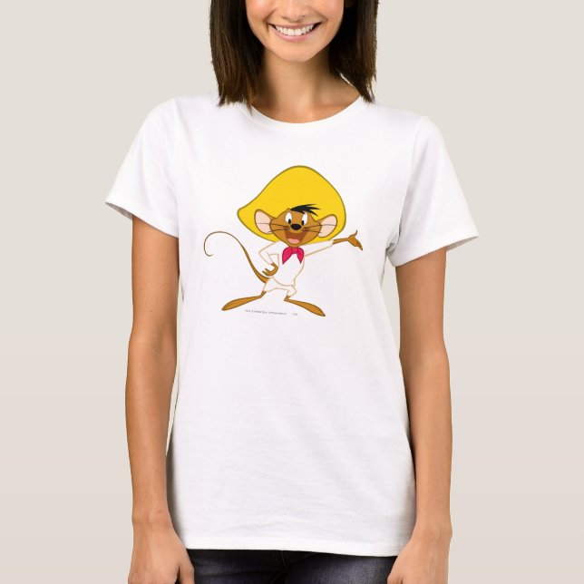 Camiseta VELOCIDADE GONZALES™ em pé (Frente)