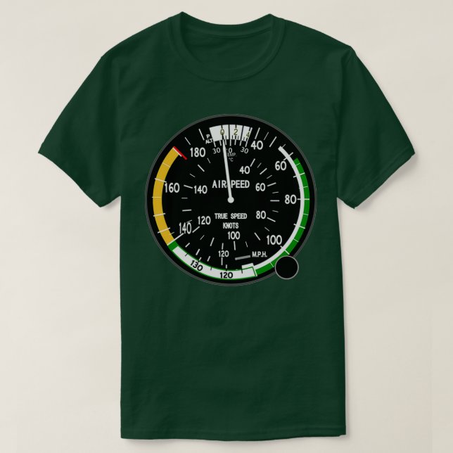 Camiseta Velocidade real da aeronave (Frente do Design)