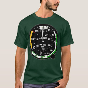 Camiseta Velocidade real da aeronave