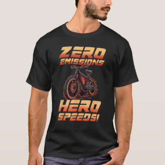 Camiseta Velocidades Nulas De Hero De Emissão Zero E Ciclo 