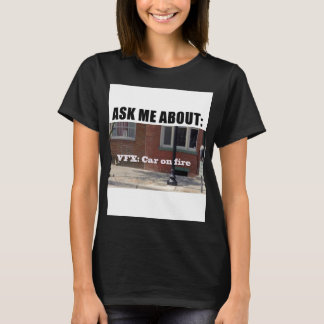 Camiseta Velocipastor VFXcar em chamas Clássico T Shirt