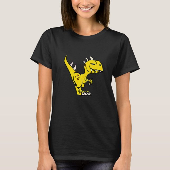 Camiseta Velociraptor Dinossaur Bebê Raptor Da Pré-História (Frente)
