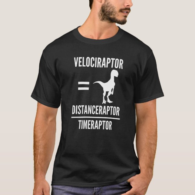 Camiseta Velociraptor Distanceraptor Timeraptor Mães Dinoss (Frente)