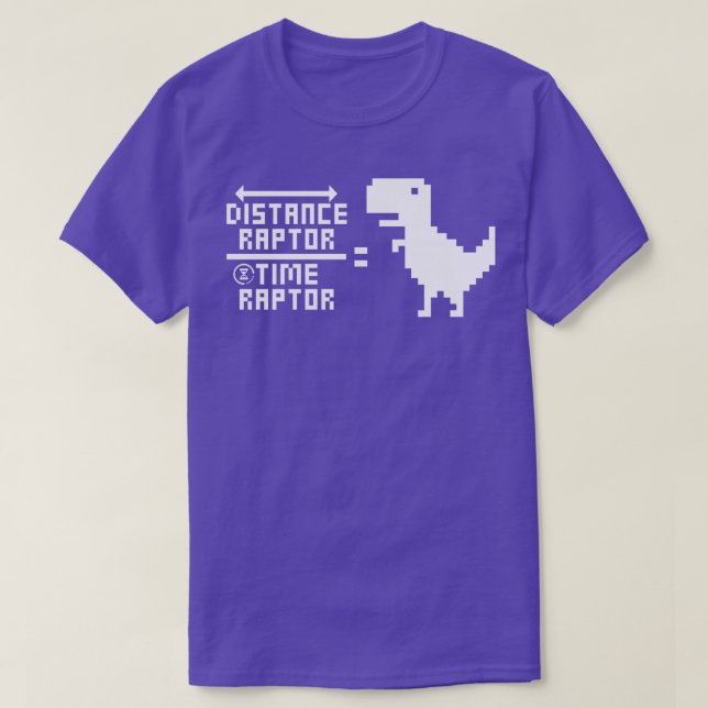 Camiseta Velociraptor Funny Equação 2 (Frente do Design)