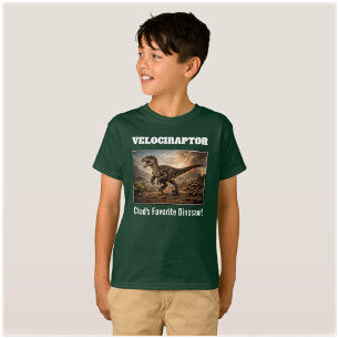Camiseta Velociraptor Personalizado