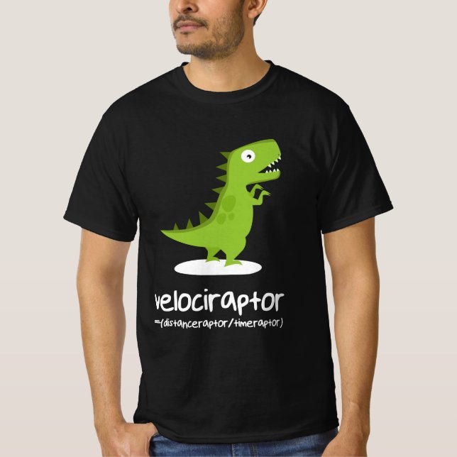 Camiseta Velociraptor=Raptor de Distância no Raptor do Temp (Frente)