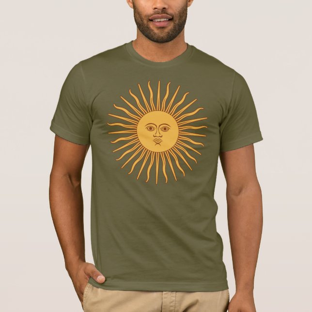 Camiseta Vem a decoração do ícone de Sun (Frente)