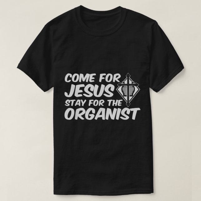 Camiseta Vem Por Jesus Música Orgânica Engraçado Citação Ig (Frente do Design)