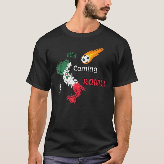 Camiseta Vem Roma Sta Arrivando Roma Itália é Mei (Frente)