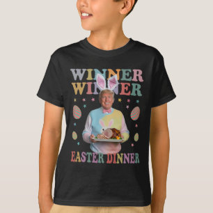 Camiseta Vencedor da Páscoa Janta Presidente Trump Happy