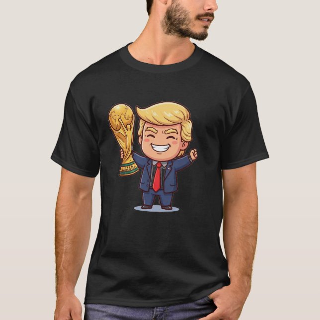 Camiseta Vencedor da Taça de Ouro Chibi DnTr Campeão de Fut (Frente)