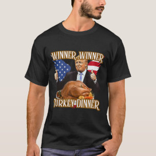 Camiseta Vencedor da Turquia Janta Engraçado Trump Thanksgi