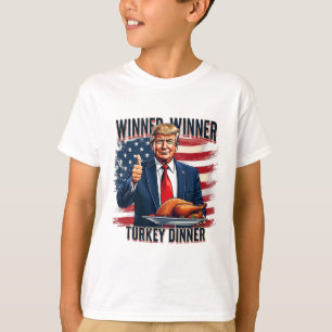 Camiseta Vencedor da Turquia Janta Engraçado Trump Thanksgi