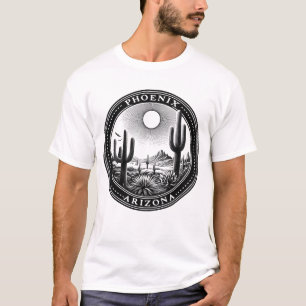 Camiseta Vencedor de Plantas de Cactus no Deserto de Phoeni