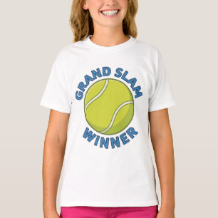 Camiseta Vencedor do Grand Slam Bola de Tênis Campeão Espor