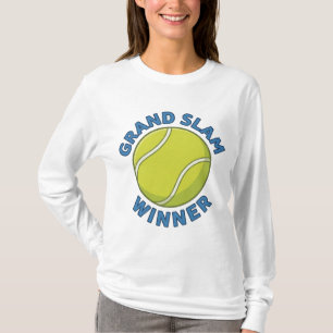 Camiseta Vencedor do Grand Slam Bola de Tênis Campeão Espor