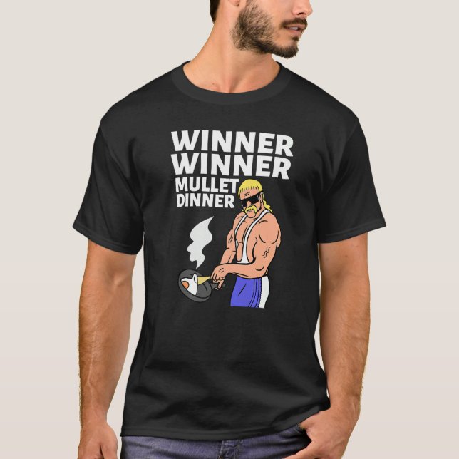 Camiseta Vencedor do Janto Mullet no fundo (Frente)