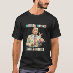 Camiseta Vencedor engraçado do Trump Vencedor Jantar de Pás