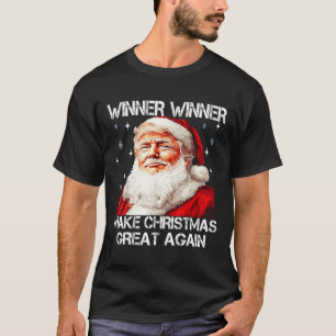Camiseta Vencedor Torna Excelente De Natal Novamente Papais