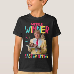 Camiseta Vencedor vencedor da Páscoa Janta Engraçado Trump 