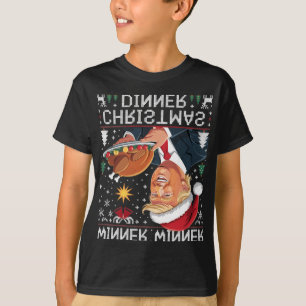 Camiseta Vencedor Vencedor Jantar de Natal Papai Noel Trump