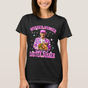 Camiseta vencedor vencedor jantar de Páscoa T coxa, retrô, 