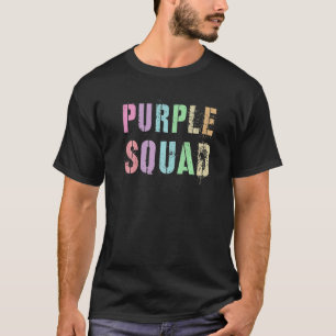 Camiseta Vencedores de jogos de guerra em quadrado roxo da 