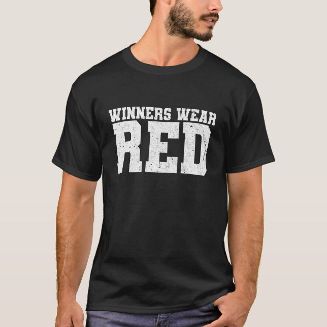 Camiseta Vencedores Vestem Camp de Guerra Vermelha Competiç (Frente)