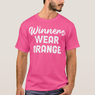 Camiseta Vencedores Vestem o jogo do Campo de Guerra Laranj