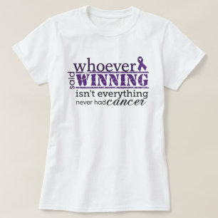 Camiseta Vencer é Tudo Conscientização do Câncer