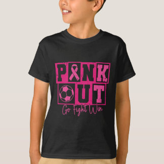 Camiseta Vencer o Câncer de Mama Lutando no Futebol Rosa