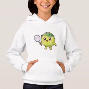 Camiseta Vencer o Dia! Personagem de Bola de Tênis Kawaii F