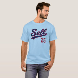 Camiseta Venda 26 Design de Fã de Beisebol Engraçado