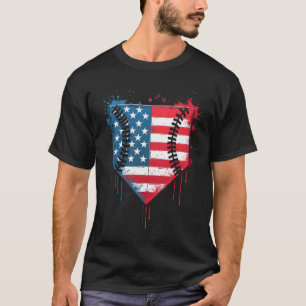 Camiseta Venda de garotos Sorvete Patriótico americano F