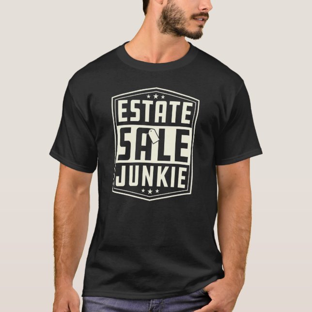 Camiseta Venda De Junkie Garage E Venda De Yard (Frente)