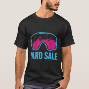 Camiseta Venda de quintal esquiando divertido esquiador ret