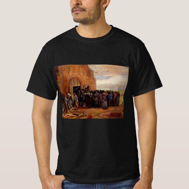 Camiseta Venda de Sucata de Construção por Vincent van Gogh (Frente)