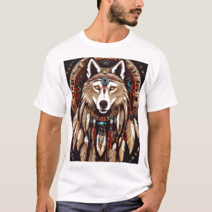 Camiseta **Venda do logotipo americano Wolf: Libere sua Mar