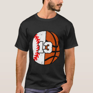 Camiseta Venda Jersey Número 13 Sketll Engraçado Aniversári