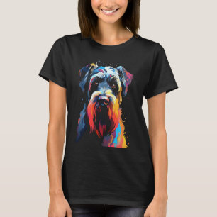 Camiseta Vendedor de animais de estimação gigante schnauzer