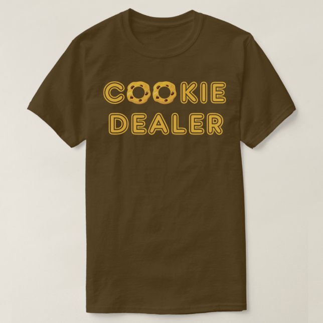 Camiseta Vendedor de biscoitos engraçados (Frente do Design)