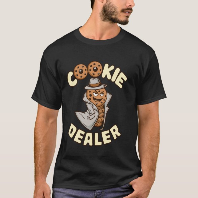 Camiseta Vendedor de Biscoitos, Presentes de Panificação Ch (Frente)