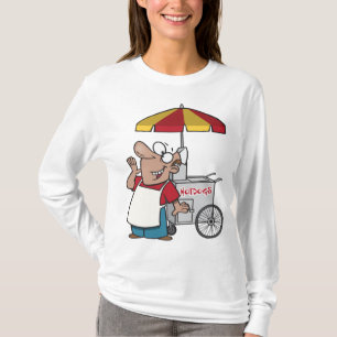 Camiseta Vendedor de Carrinho de Cachorro Quente Vendedor d