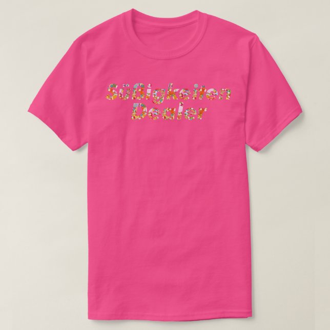 Camiseta Vendedor de doces doce, doce e design (Frente do Design)