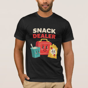 Camiseta Vendedor de Lanche Fofo Comida Kawaii Retro