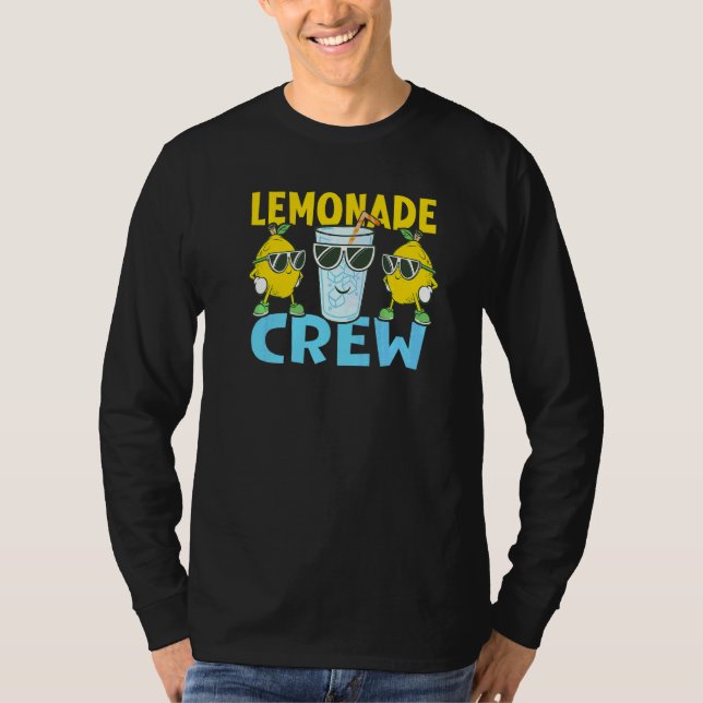 Camiseta Vendedor de Limonada Equipe de Limonada Chefe da B (Frente)